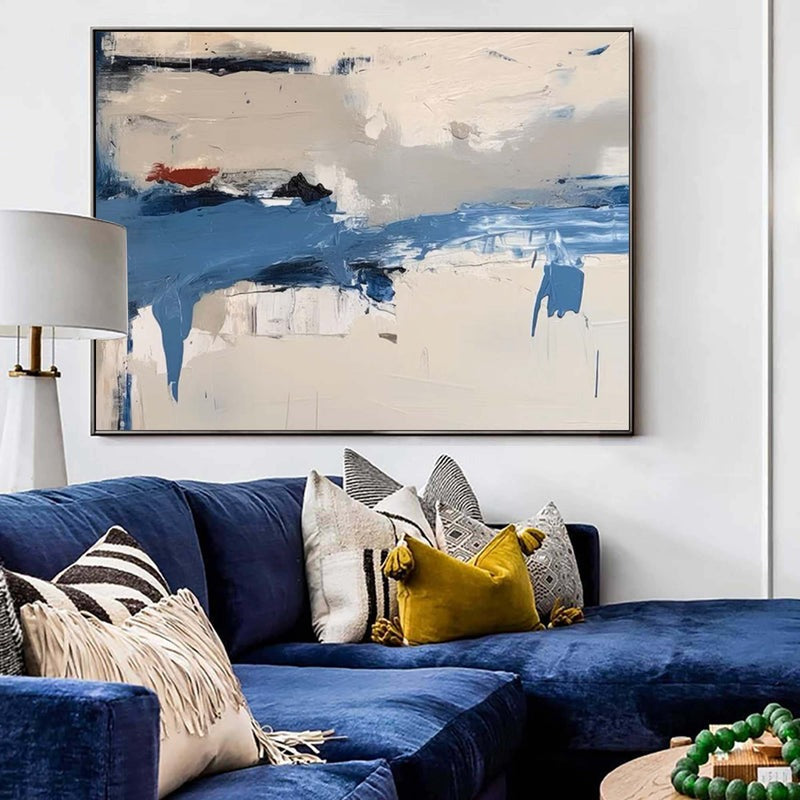 Coastal Horizon Abstract Expressionist Painting