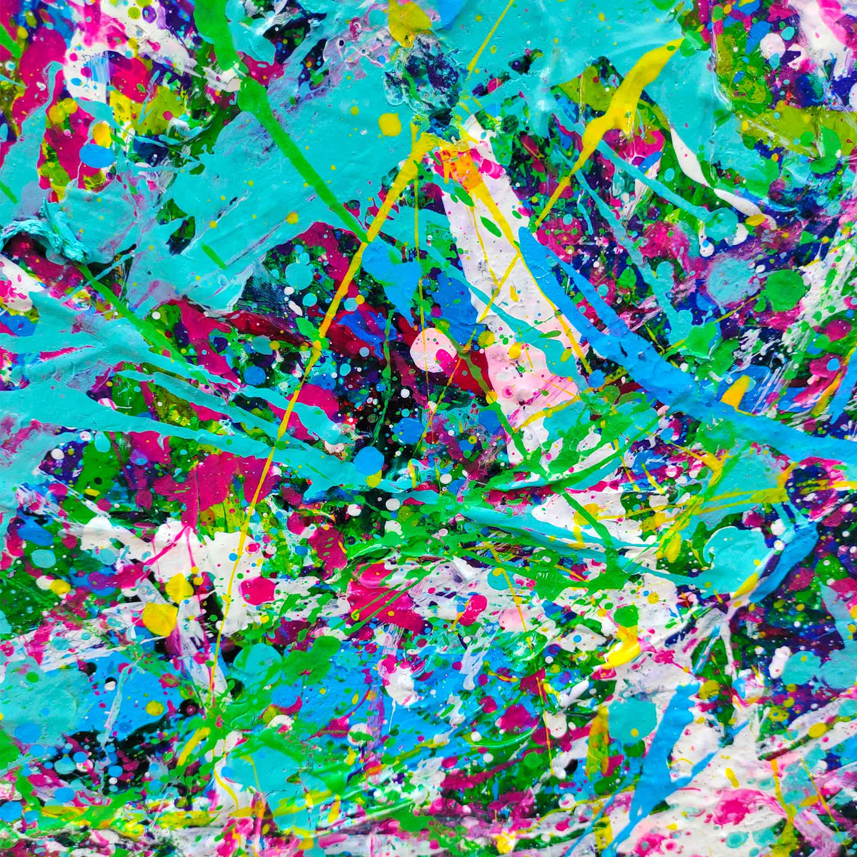 Vibrant Abstract Expressionist Oil Painting
