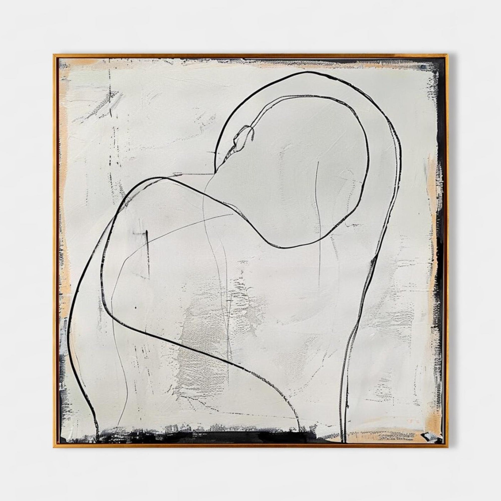 Wall Art Minimalist Embrace Abstract - Neutralighting