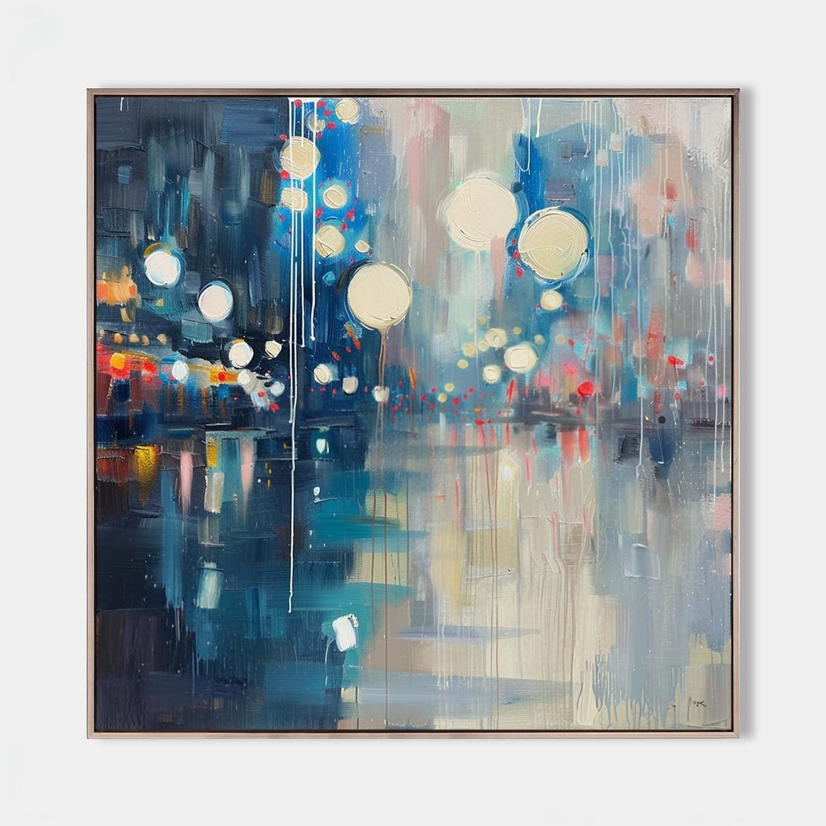 Wall Art Luminous Bokeh City Night