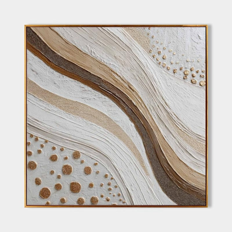 Wall Art Minimalist 3D Dotted Abstract Flowing