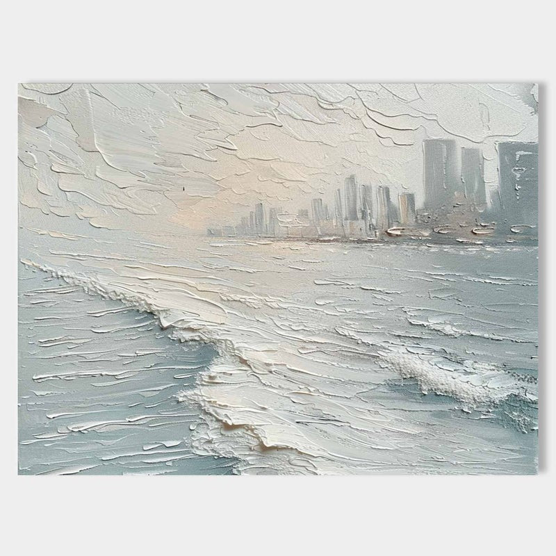 Wall Art Misty Coastal Cliffs Seascape