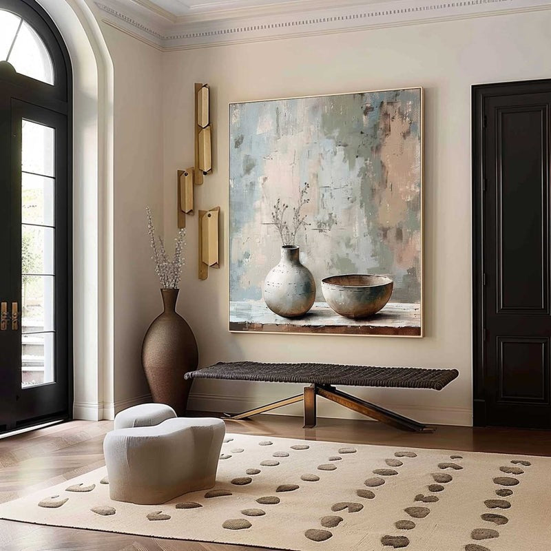 Wall Art Minimalist Vase Bowl Still Life
