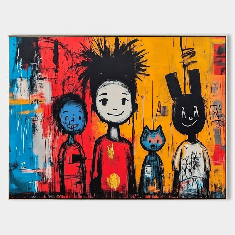 Wall Art Neo Expressionist Family
