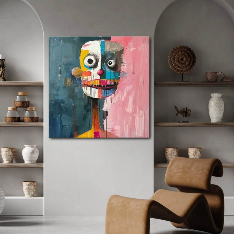 Wall Art Colorful Abstract Portrait
