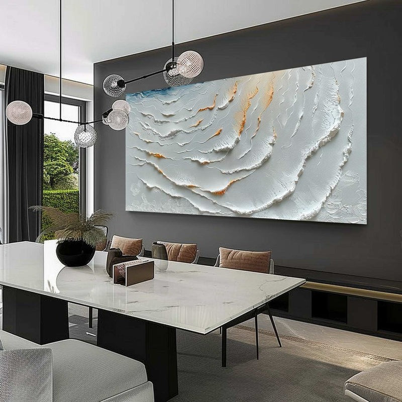 Wall Art Serene Abstract Ocean Wave Canvas