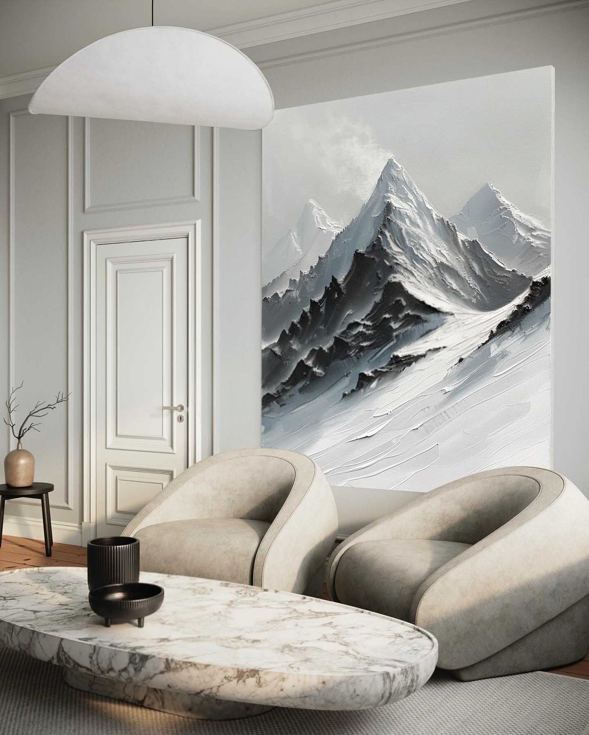 Wall Art Majestic Snow Capped Mountain