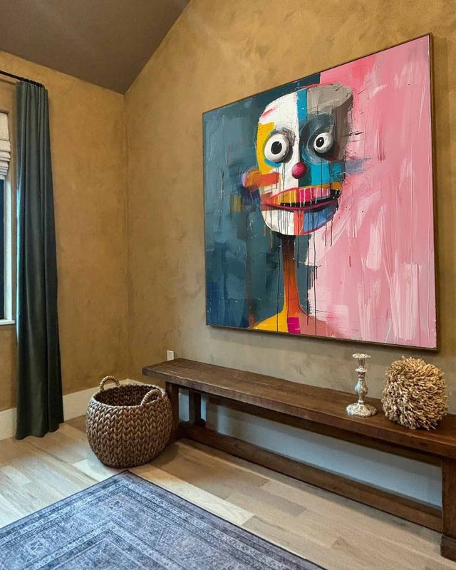 Wall Art Colorful Abstract Portrait