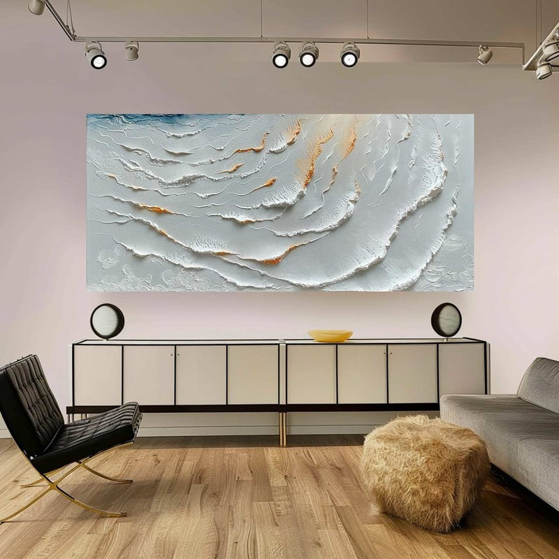 Wall Art Serene Abstract Ocean Wave Canvas