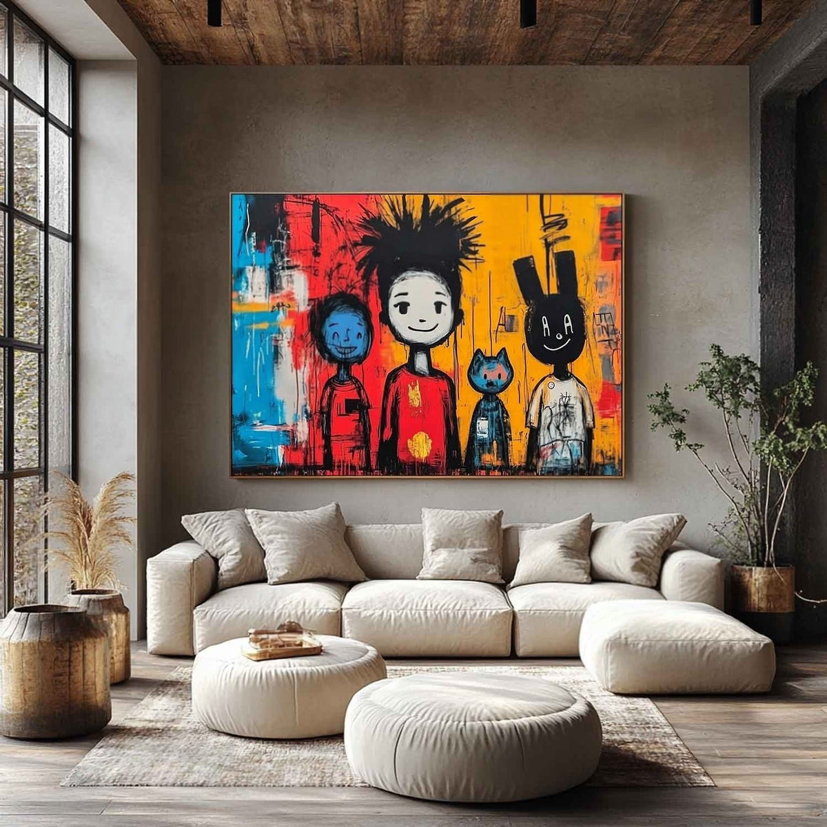 Wall Art Neo Expressionist Family