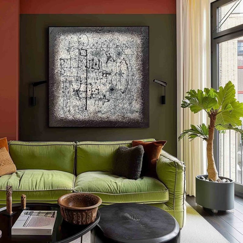 Wall art Minimalist Monochrome Line Wabi-Sabi