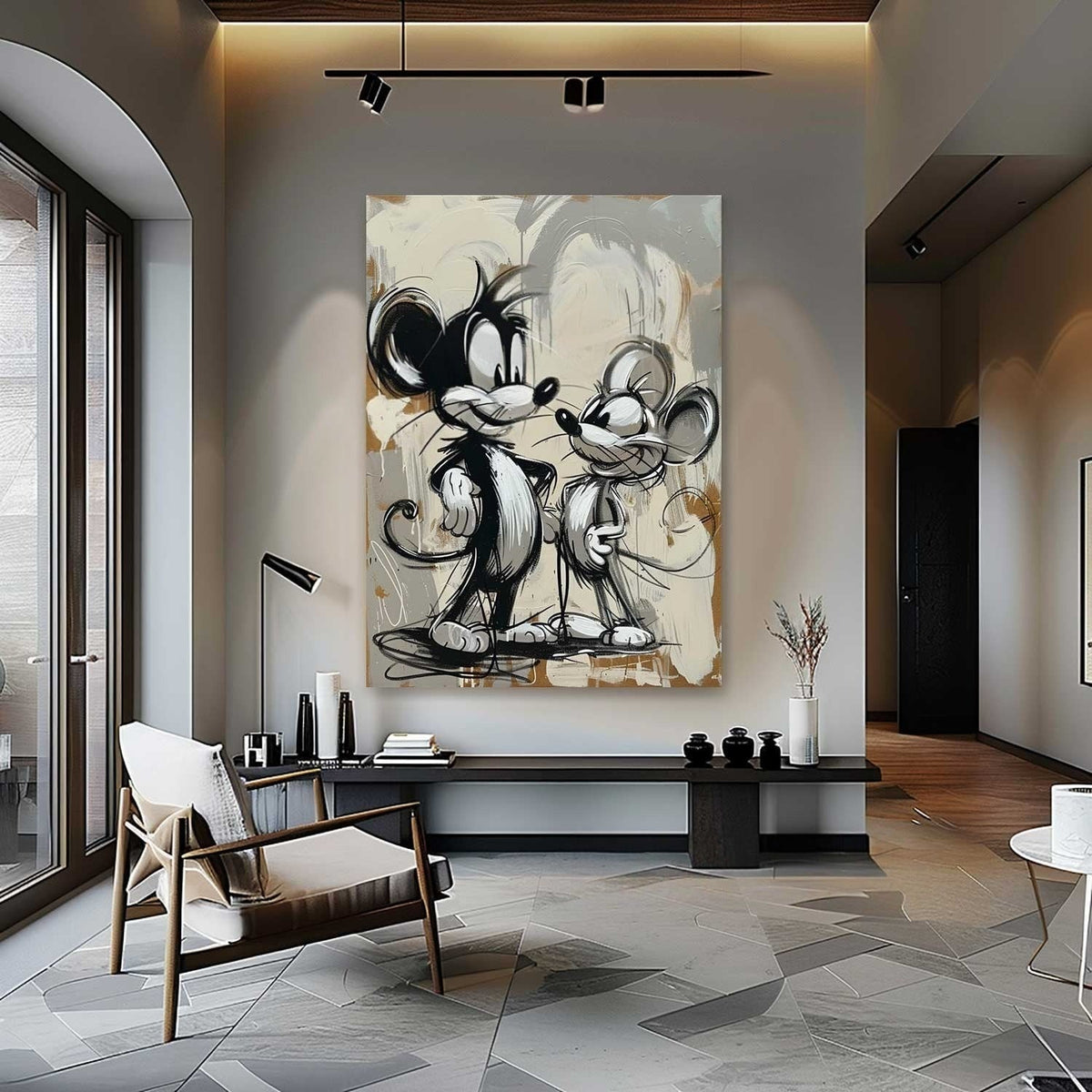 Wall Art Timeless Pop Art Mouse Pair