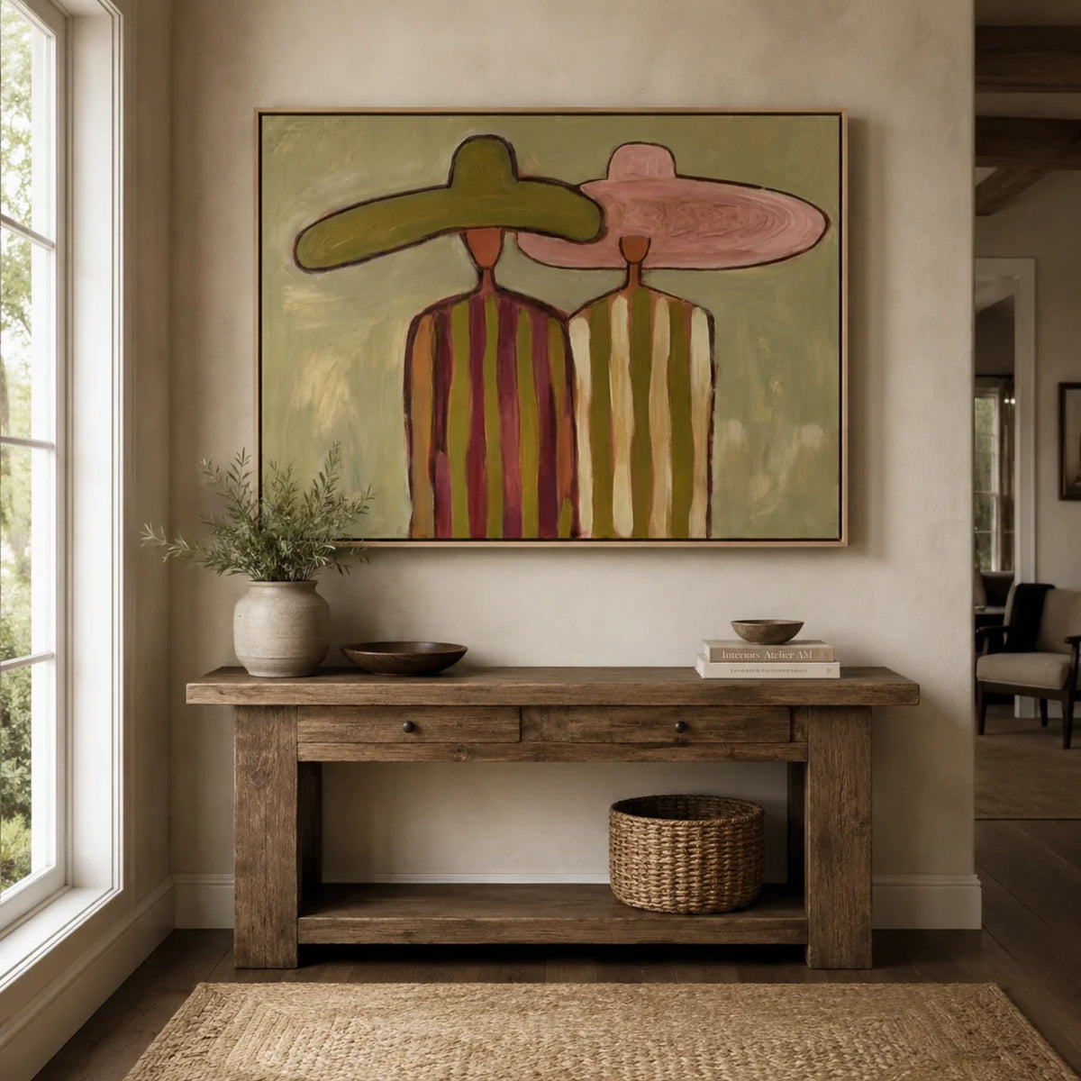 Kinship Faceless Women Figurative Oil Painting