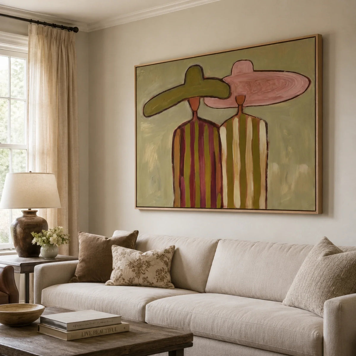 Kinship Faceless Women Figurative Oil Painting