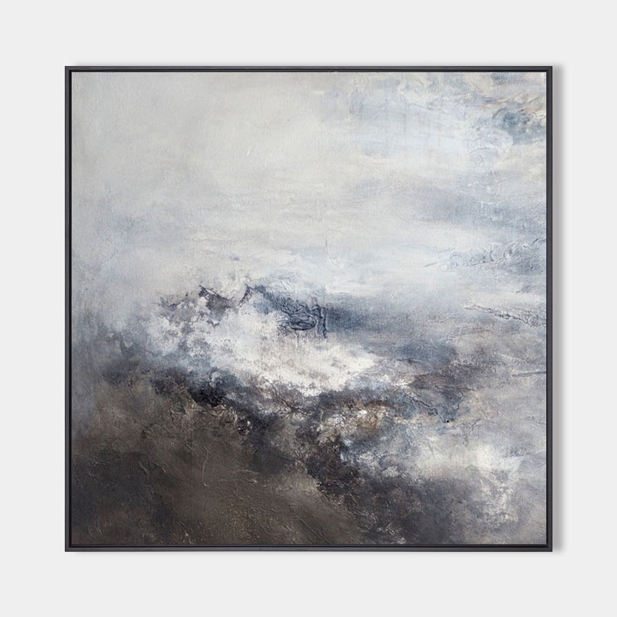 Neutral Abstract Landscape Oil Painting