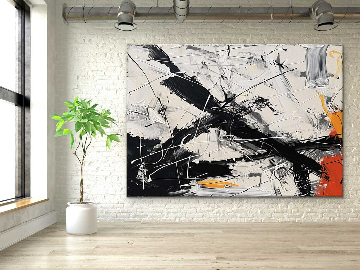 Abstract Expressionist Art Action Painting