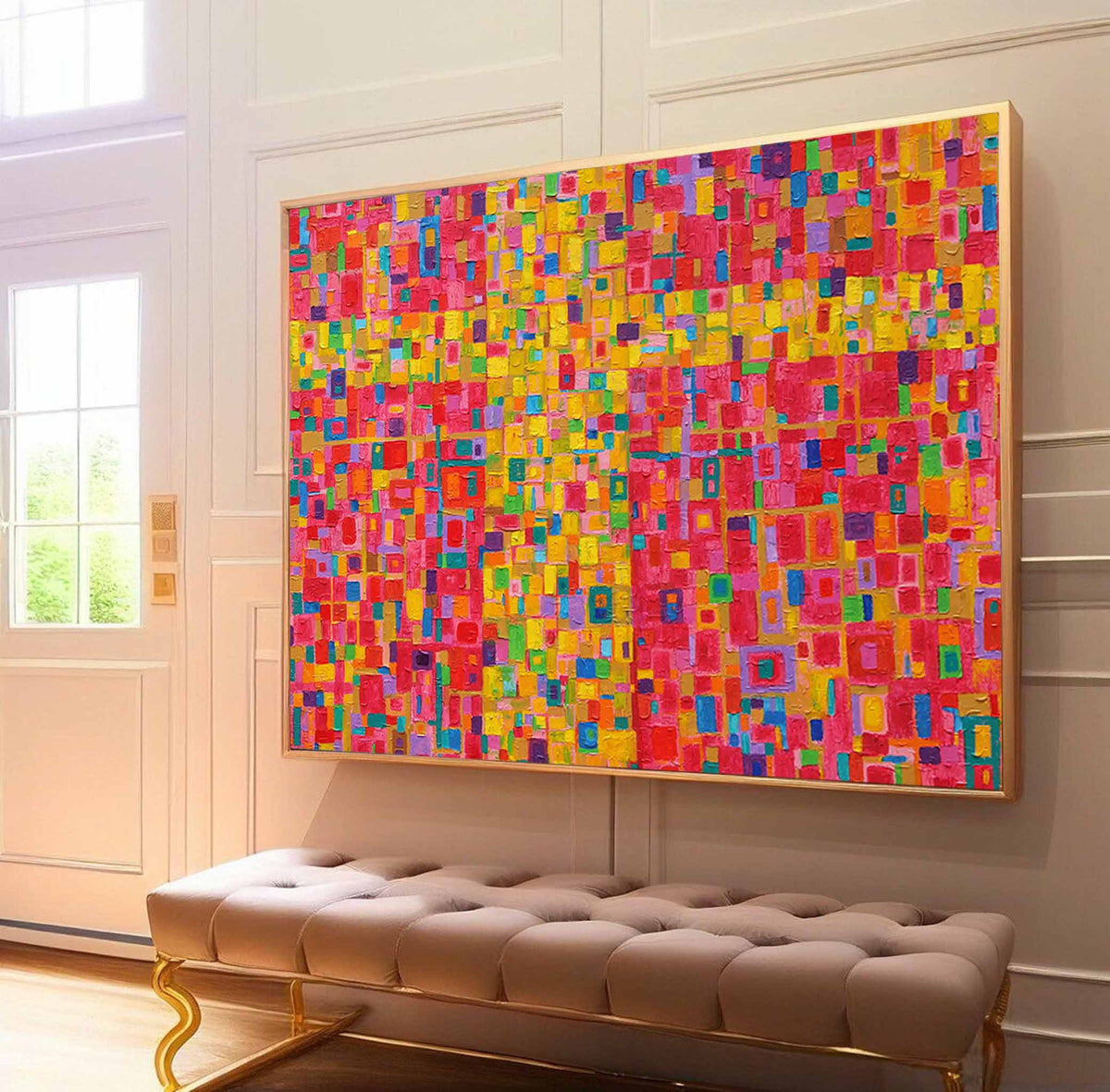 Wall Art Abstract Minimalist Bold Color