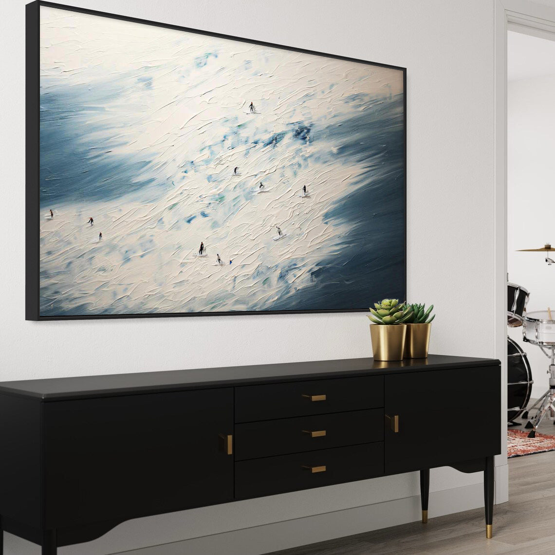 Wall Art Abstract Neutral Soft Gradient
