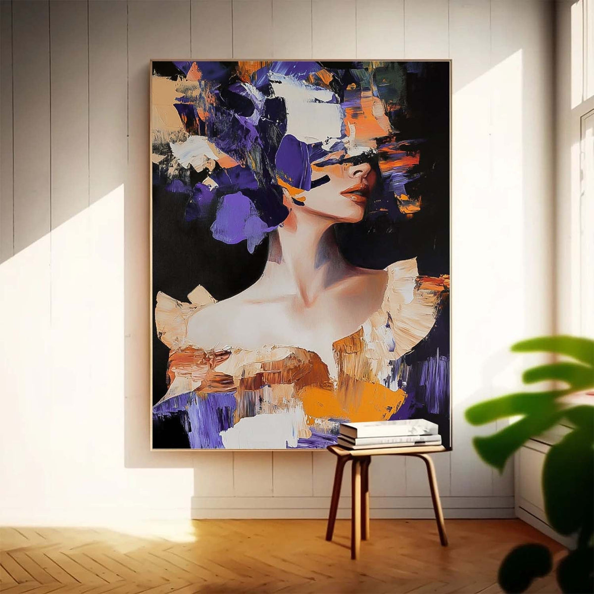 Wall Art People Impasto Portrait Dopamine Fashion