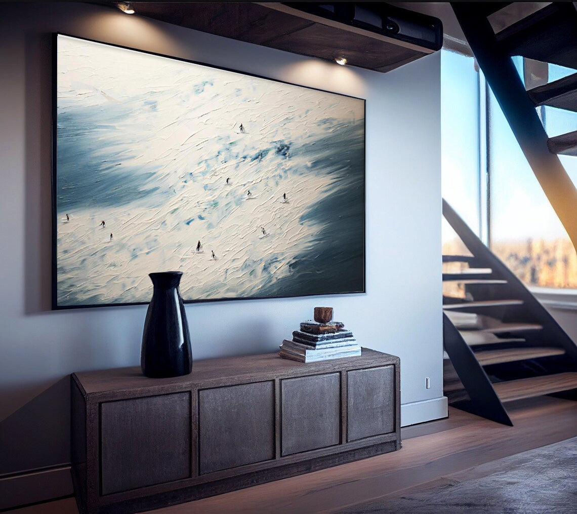Wall Art Abstract Neutral Soft Gradient