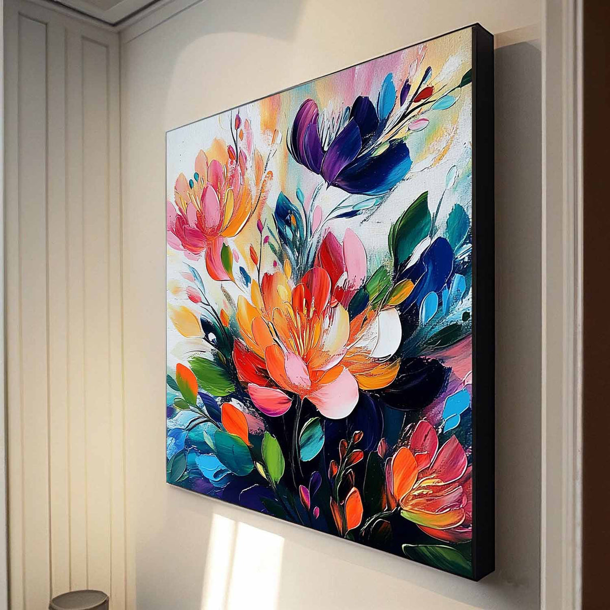 Peony Floral Bouquet Oil Painting