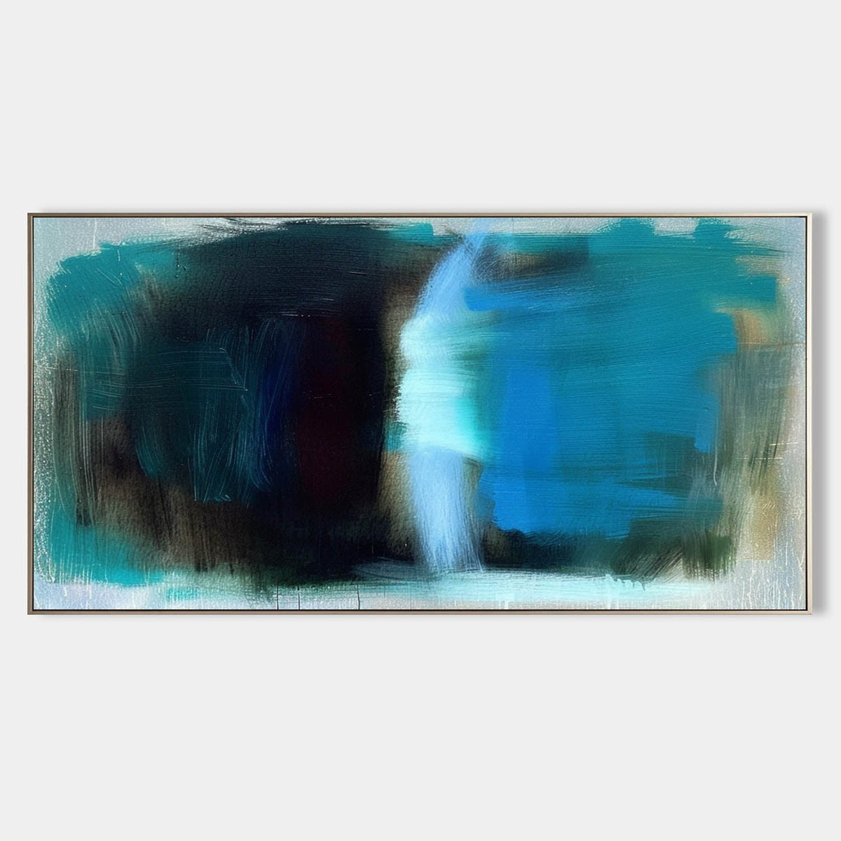 Wall Art Layered Gradient Blue Abstract