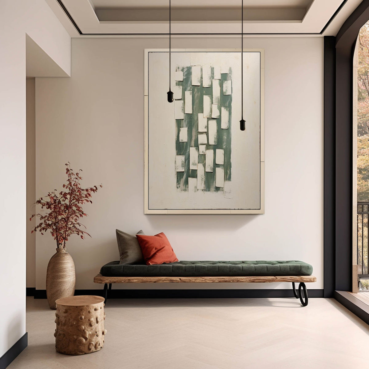 Wall Art Vertical Wabi-Sabi Abstract Minimalist