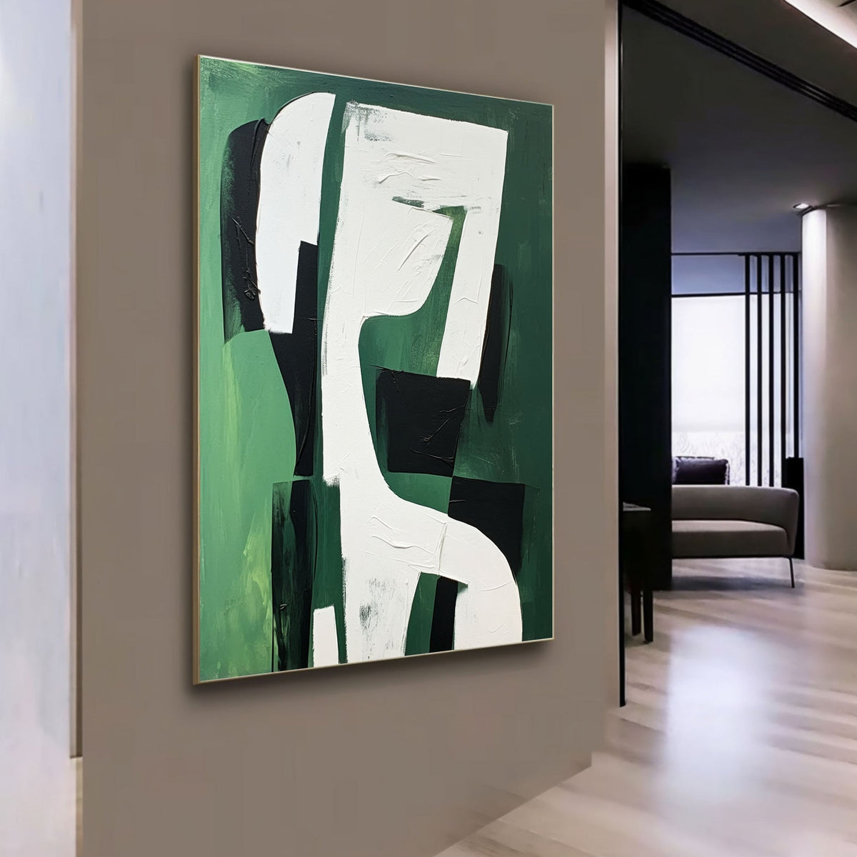 Wall Art Vertical Abstract Geometric Form