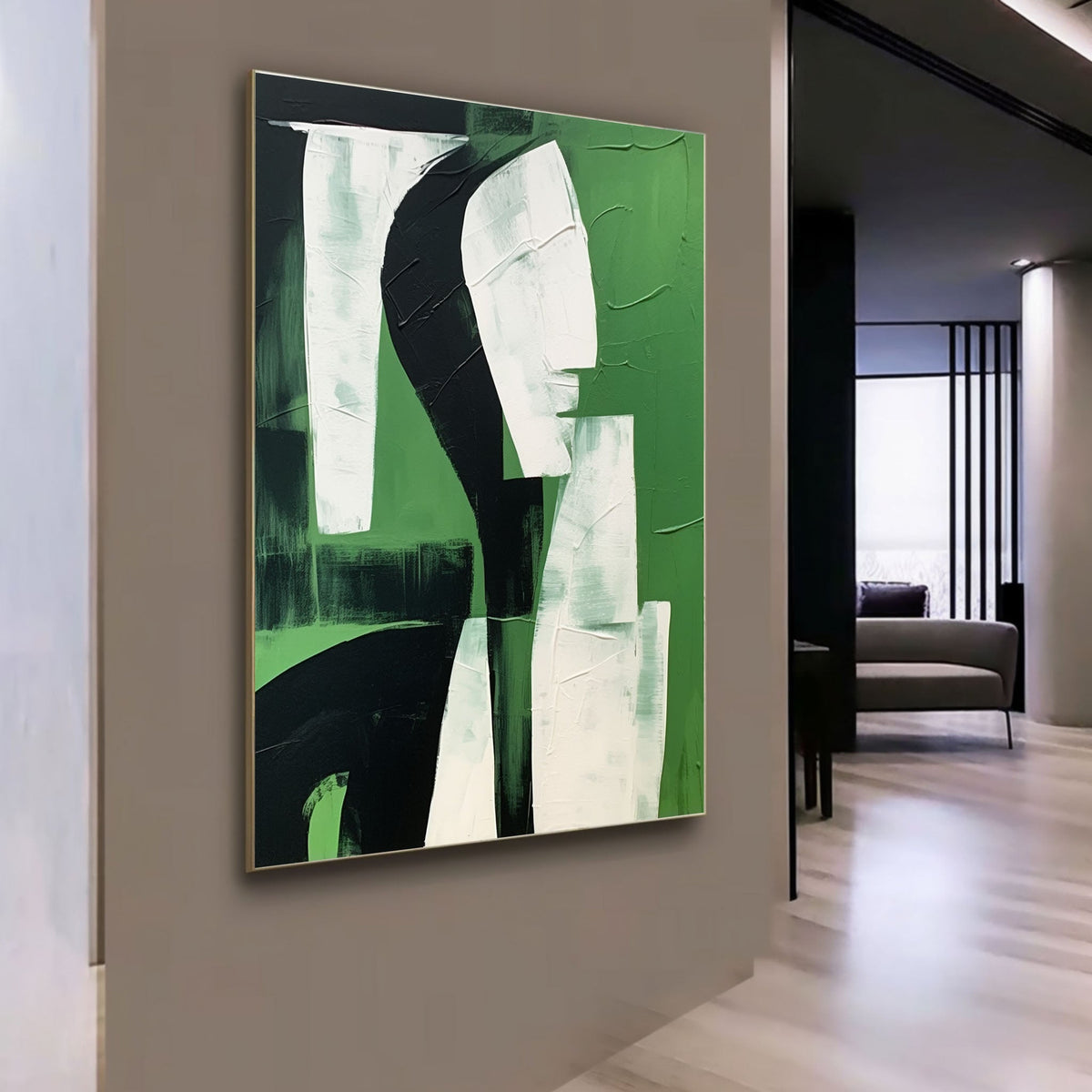 Wall Art Vertical Abstract Intimate Encounter
