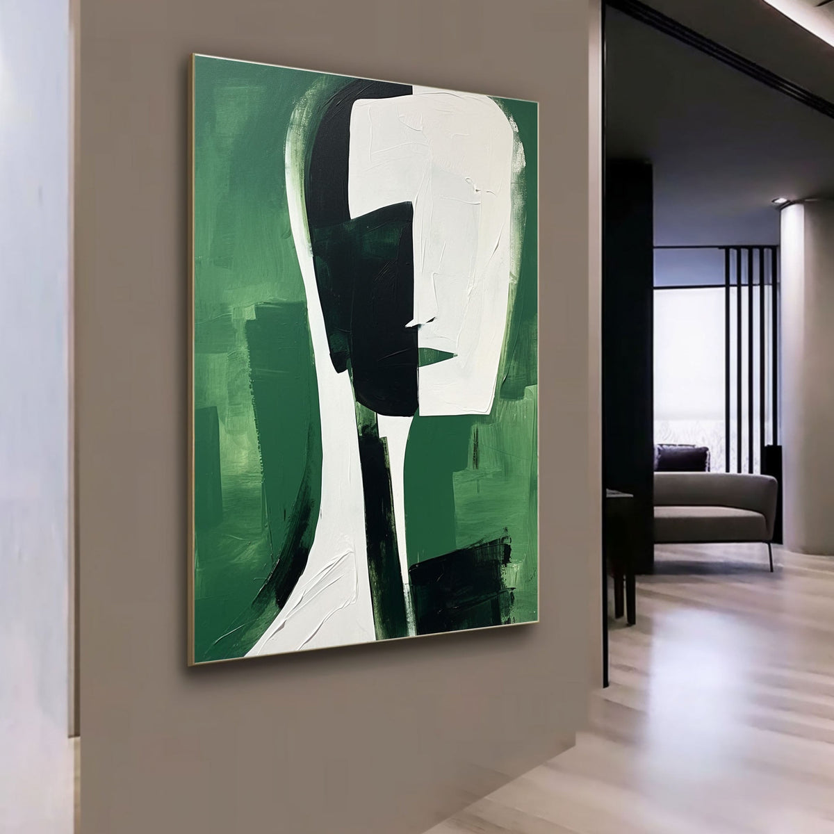 Abstract Portrait Oil Painting Minimalist