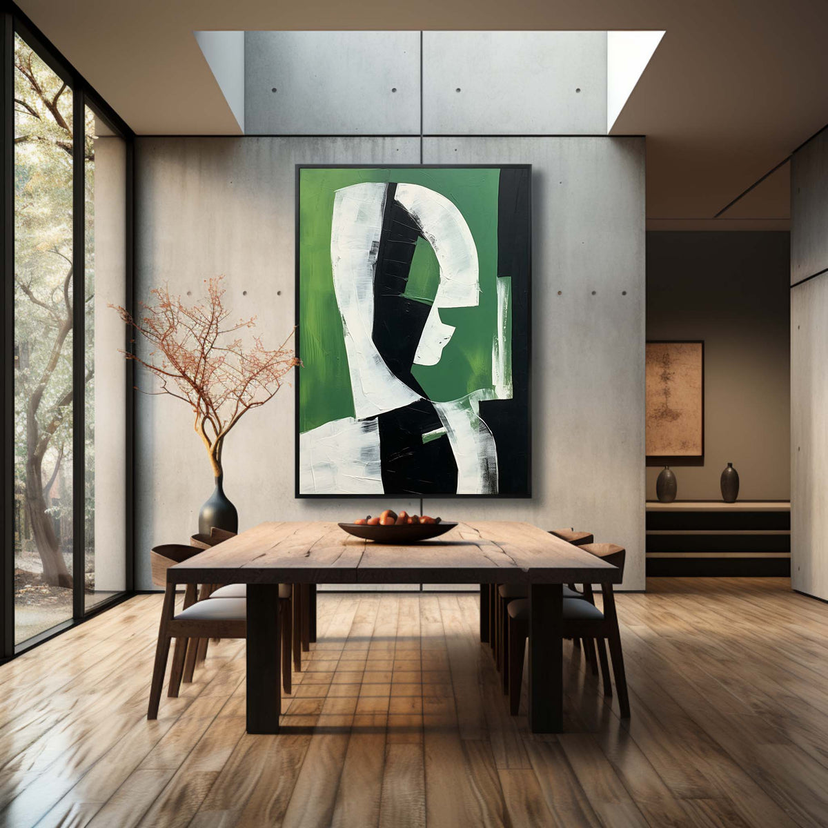 Contemporary Modern Geometric Figure Oil Painting