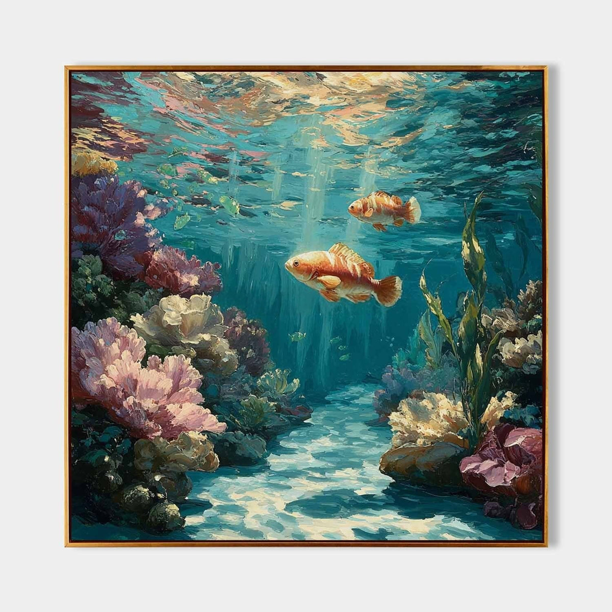 Wall Art Underwater Coral Reef Tropical Fish