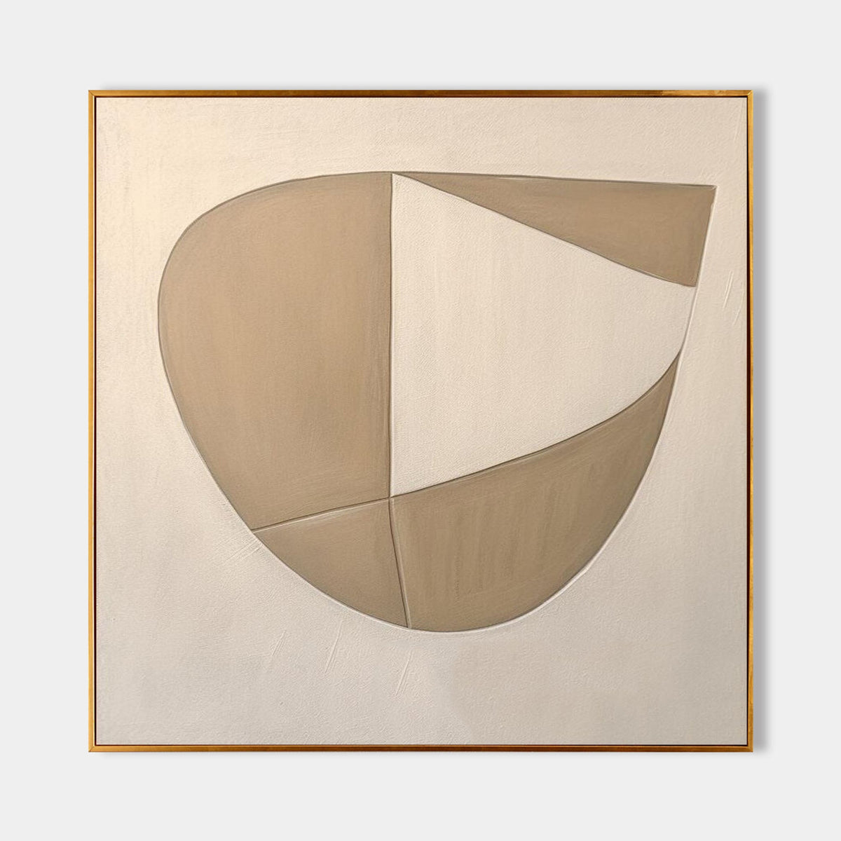 Neutral Organic Shapes Minimalist Painting