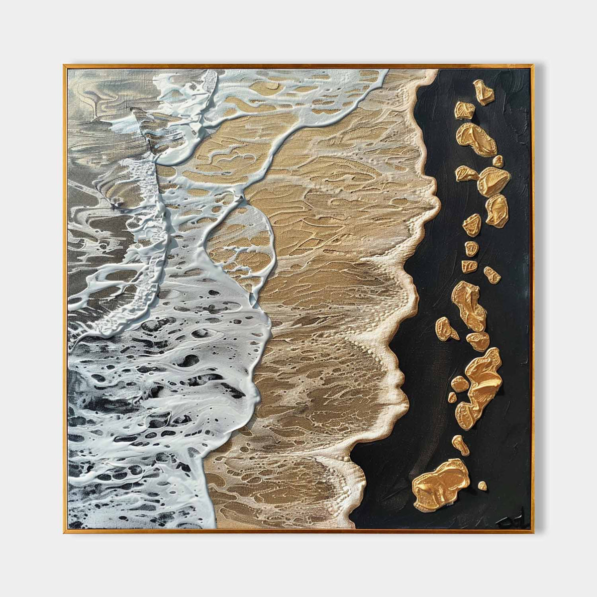 Wall Art Beach Scene Impressionist Playful
