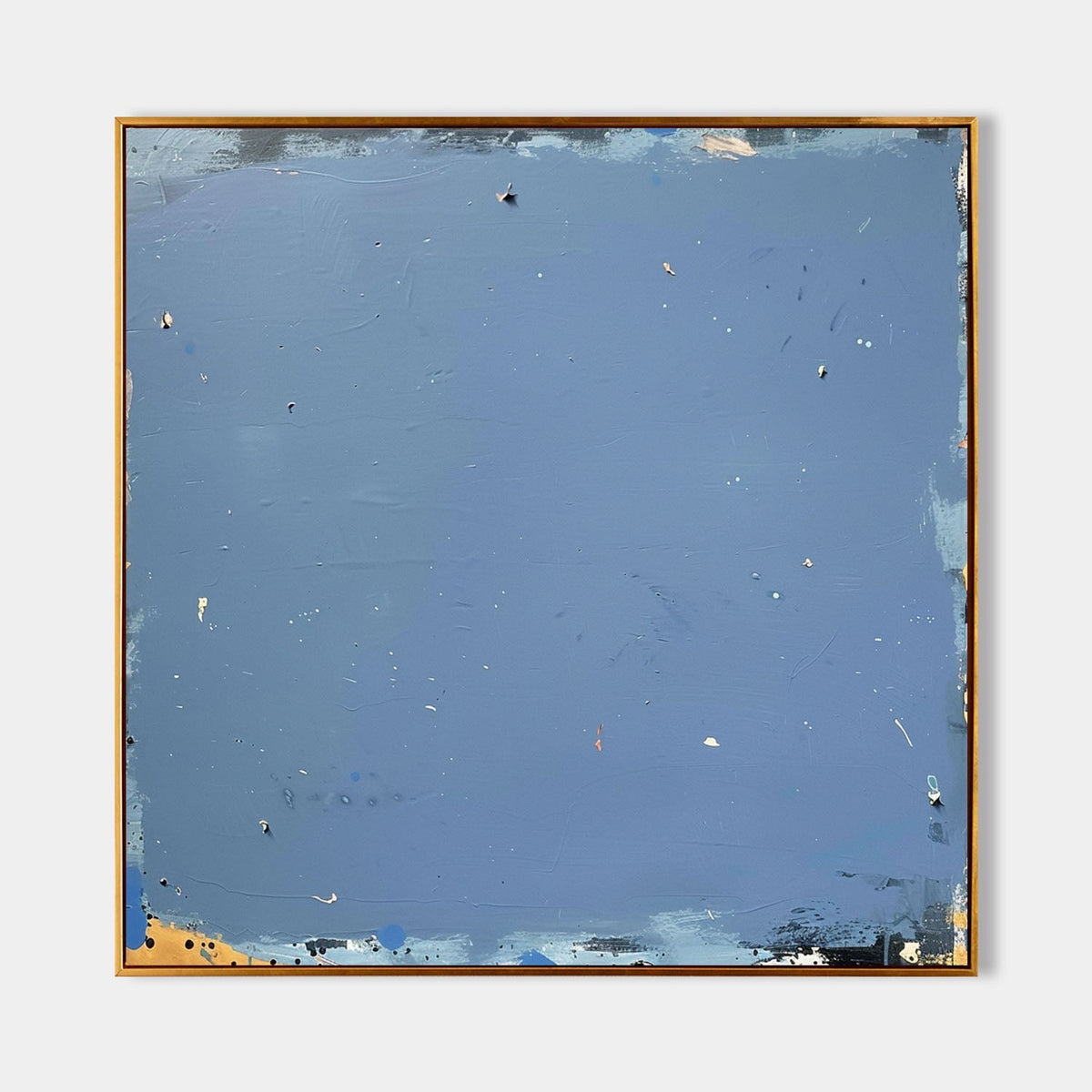 Wall Art Wabi-Sabi Blue Minimalist Impasto