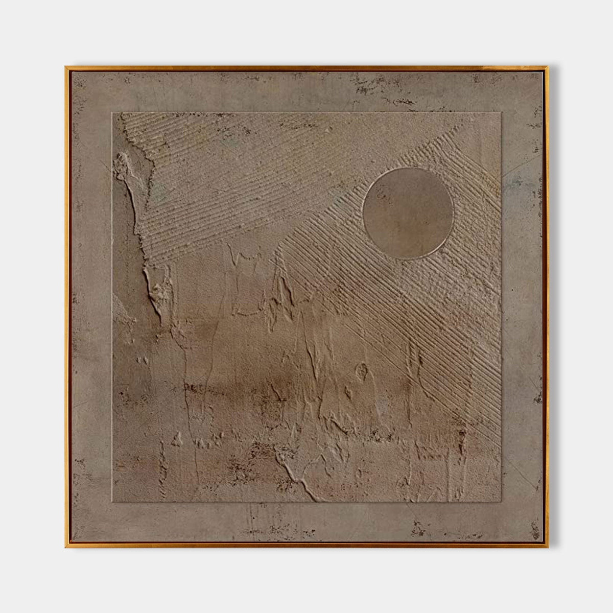 Wall Art Wabi-Sabi Neutral Raw Impasto