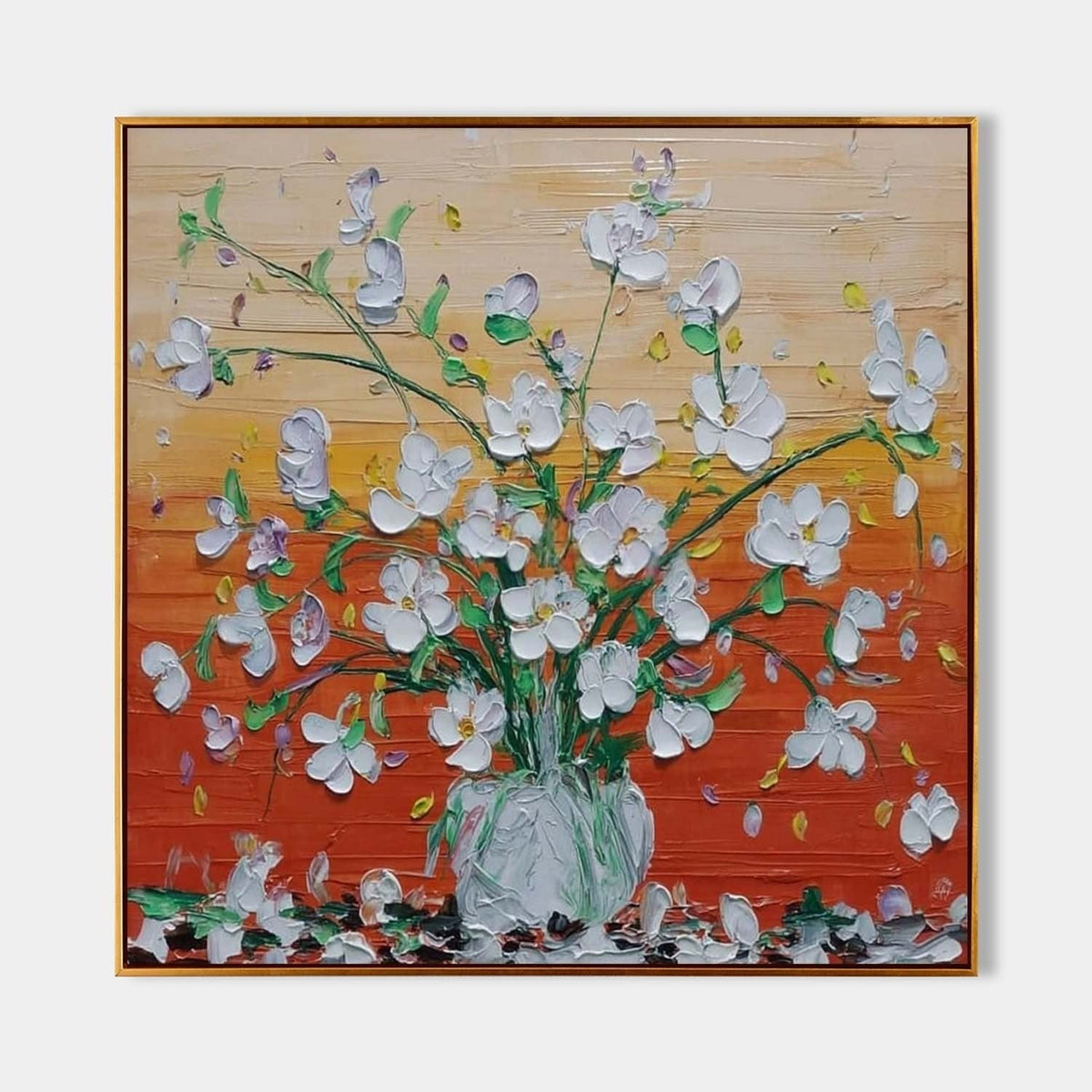 Floral Bouquet 3D Impasto Painting - Neutralighting