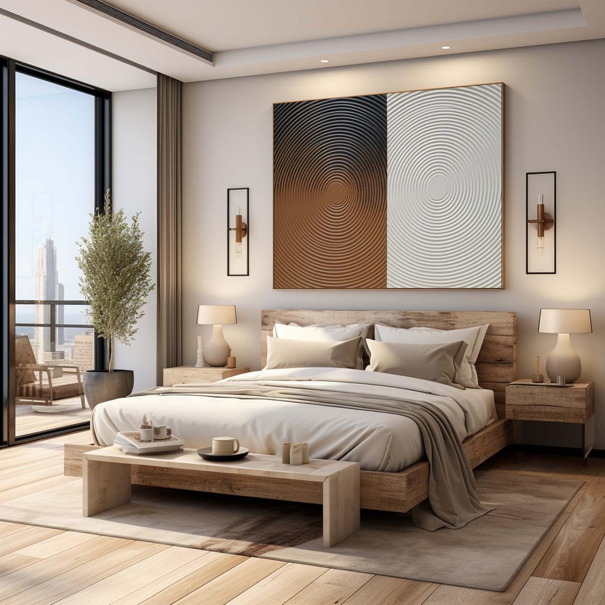 Wall Art Hypnotic Zen Minimalism Geometric Balance