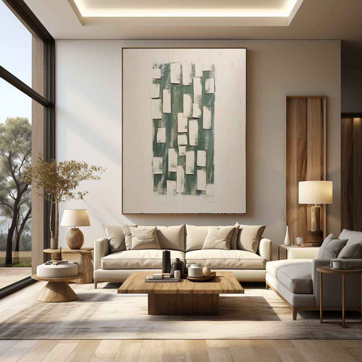 Wall Art Vertical Wabi-Sabi Abstract Minimalist