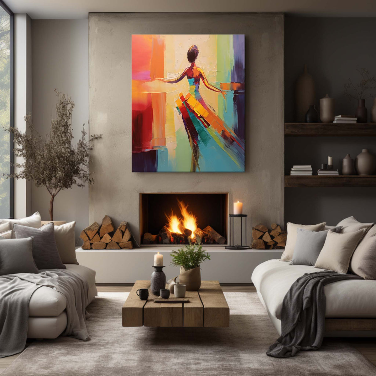 Wall Art Palette Vibrant Fashion Playful