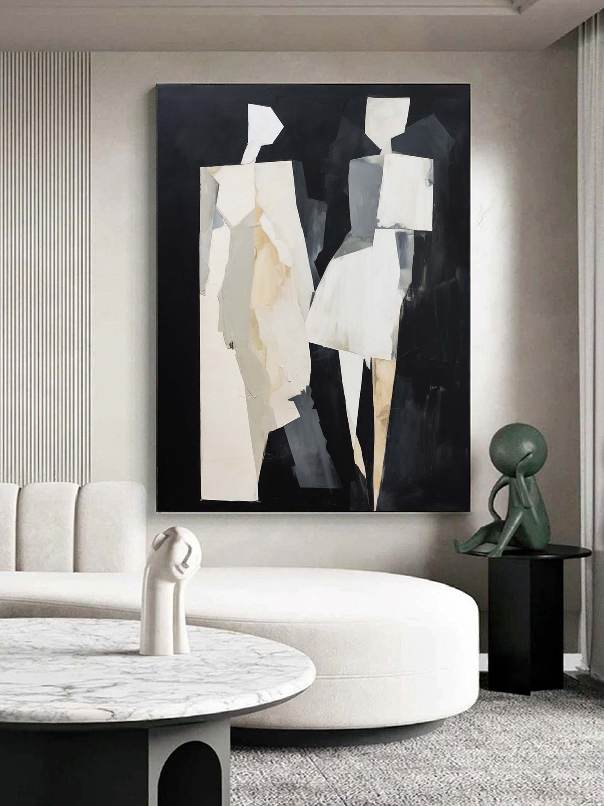Wall Art Geometric Figures Contemporary Minimalist