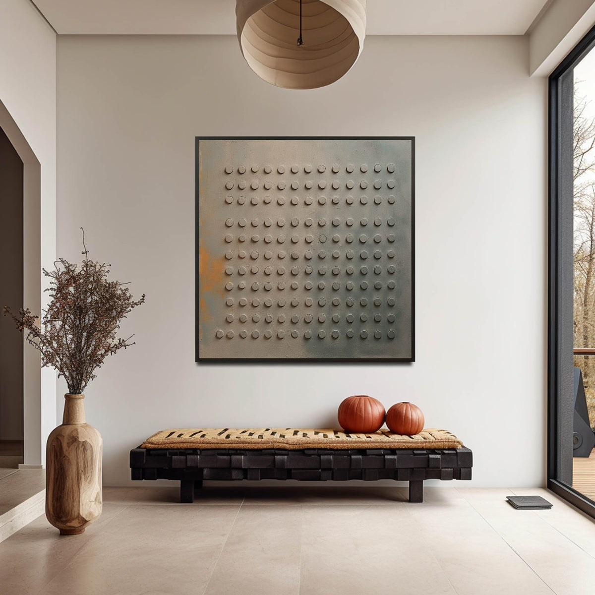 Wall Art Wabi-Sabi Minimalist Impasto