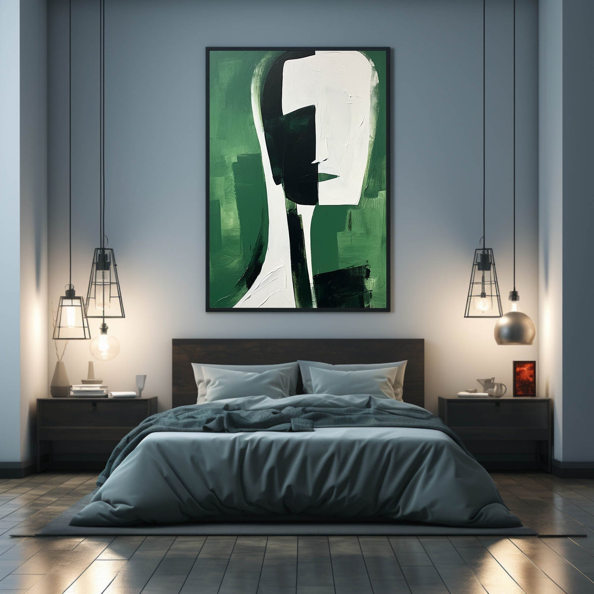 Abstract Portrait Oil Painting Minimalist