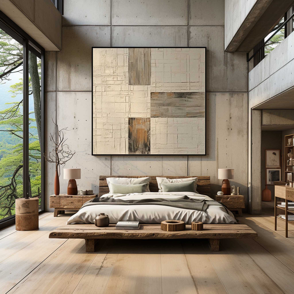 Wall Art Minimalist Graphic Wabi-Sabi Nordic Linen