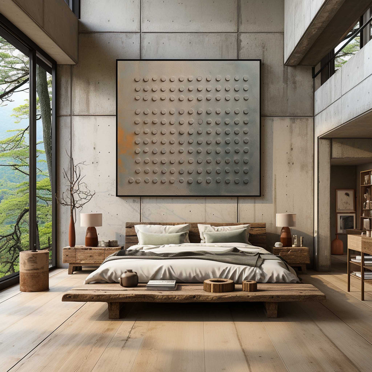 Wall Art Wabi-Sabi Minimalist Impasto