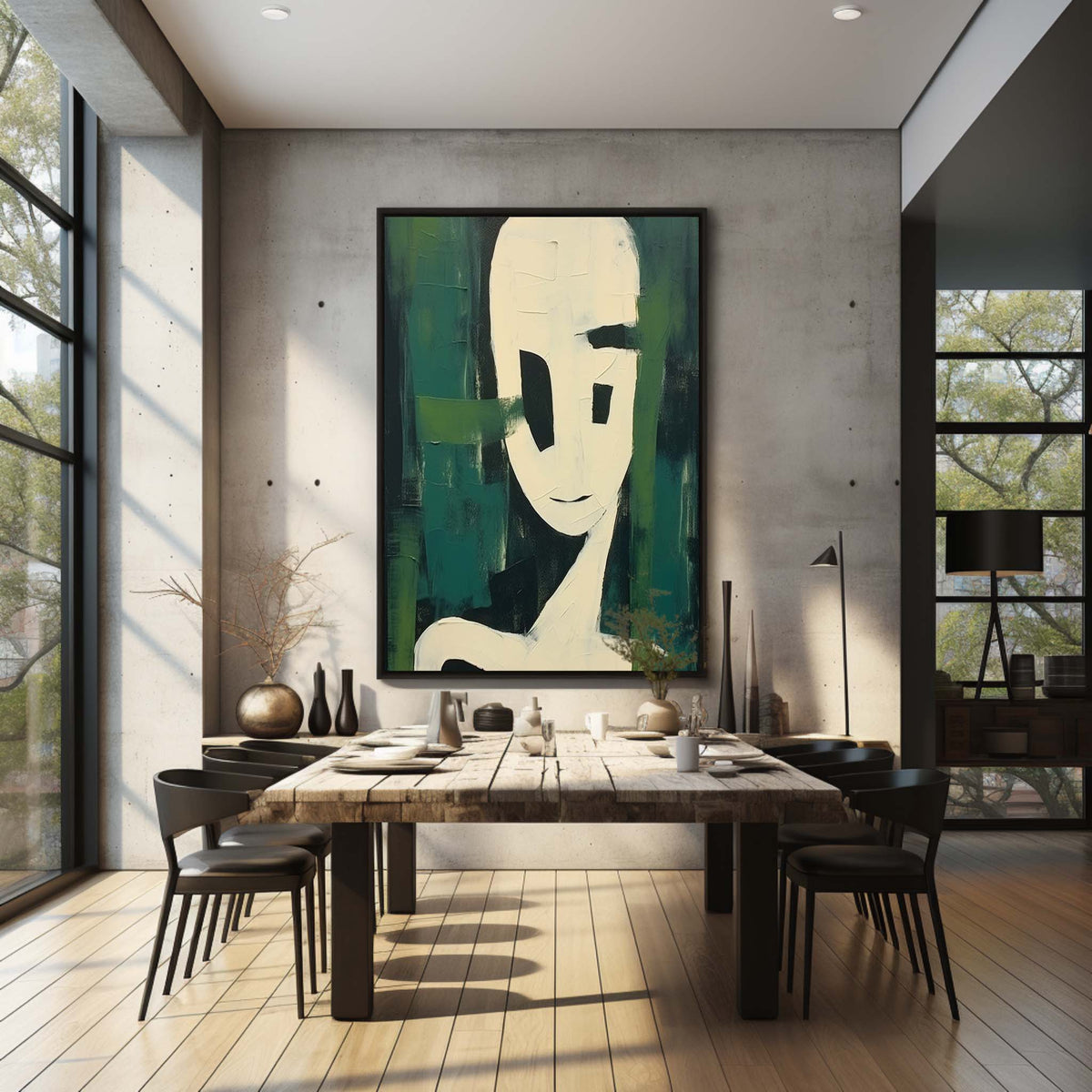 Wall Art Vertical Minimalist Figure