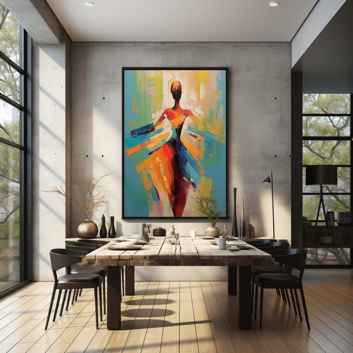 Wall Art Palette Vibrant Modern Edgy
