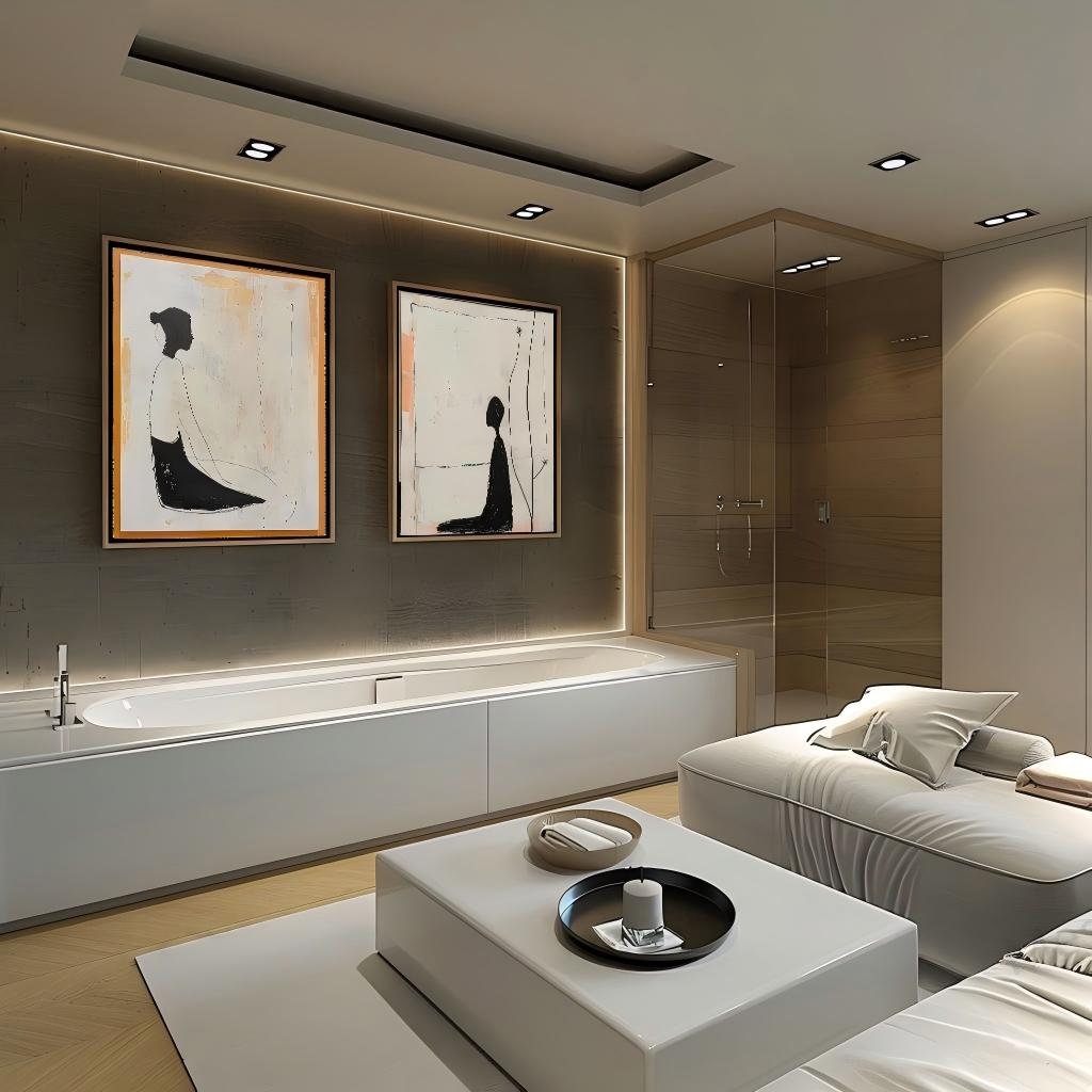 Wall Art Minimalist Textured Figurative