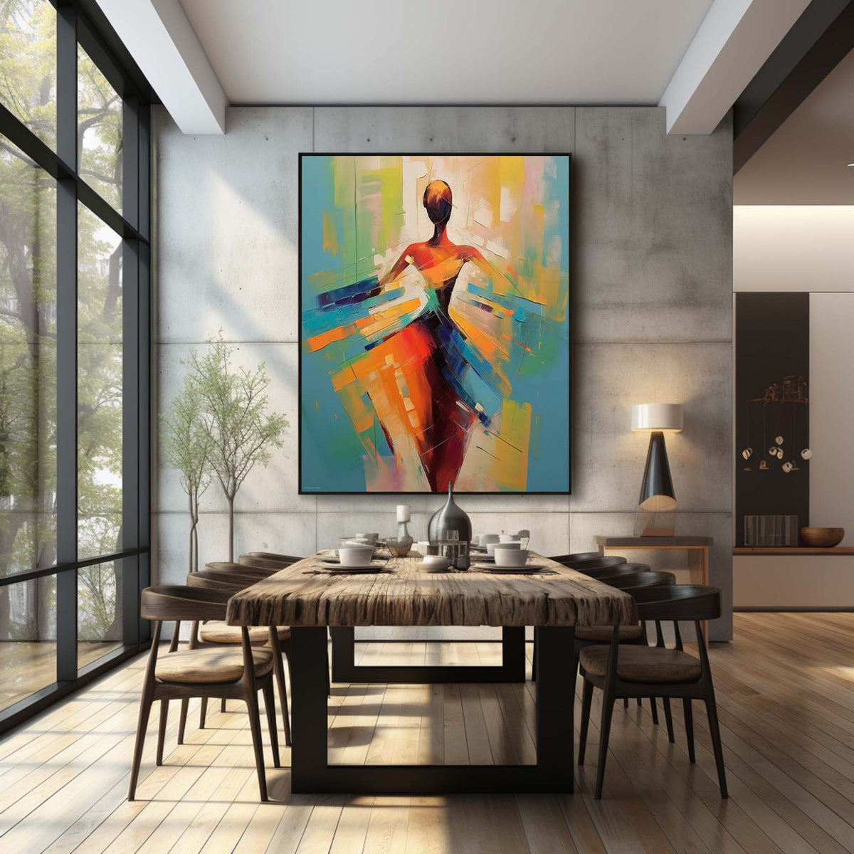 Wall Art Palette Vibrant Modern Edgy