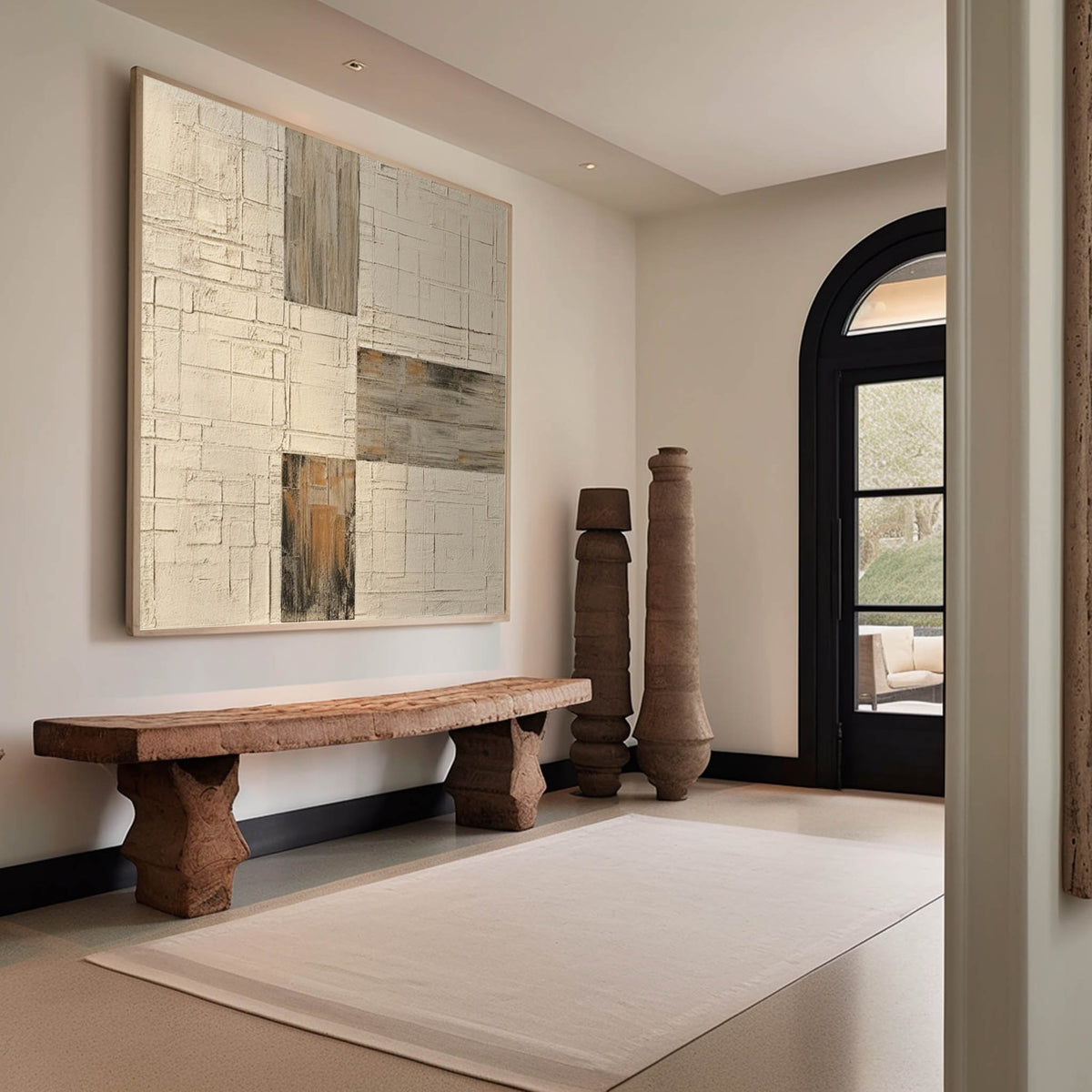 Wall Art Minimalist Graphic Wabi-Sabi Nordic Linen